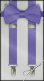 Purple Clip On Suspender