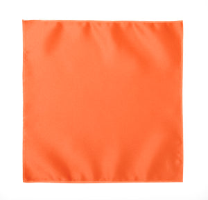 Tangerine Satin Pocket Square