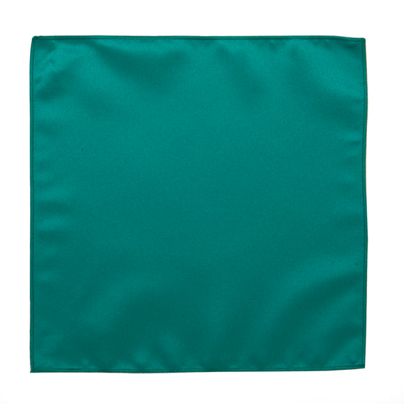 Teal Green Satin Pocket Square