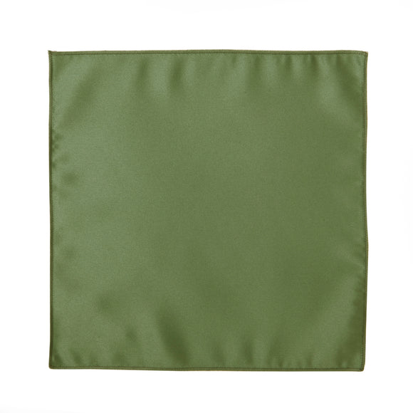 Clover Green Satin Pocket Square