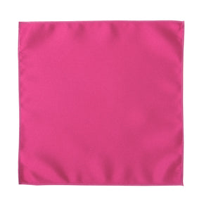 Hot Pink Satin Pocket Square