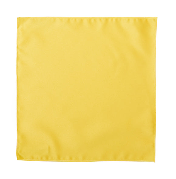 Sunbeam Yellow Satin Pocket Square