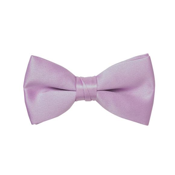 Lilac Satin Bow Tie