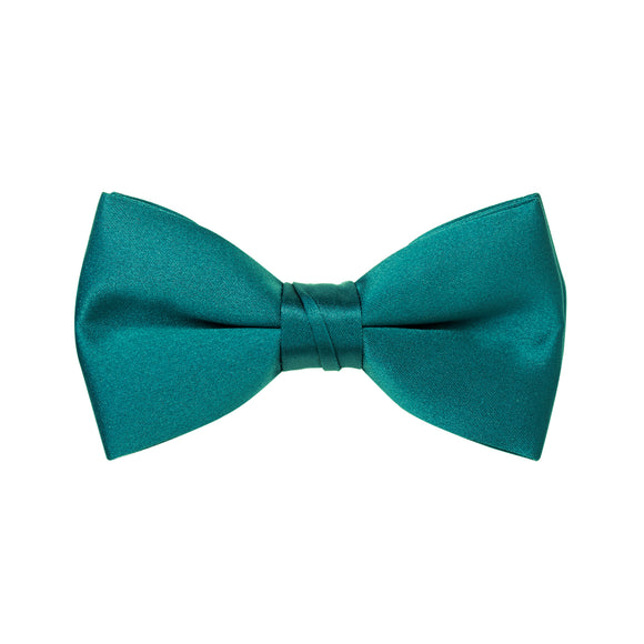 Teal Green Satin Bow Tie