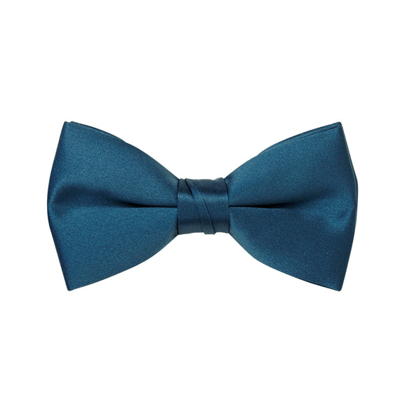 Victorian Blue Satin Bow Tie
