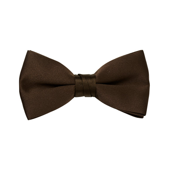 Chocolate Satin Bow Tie