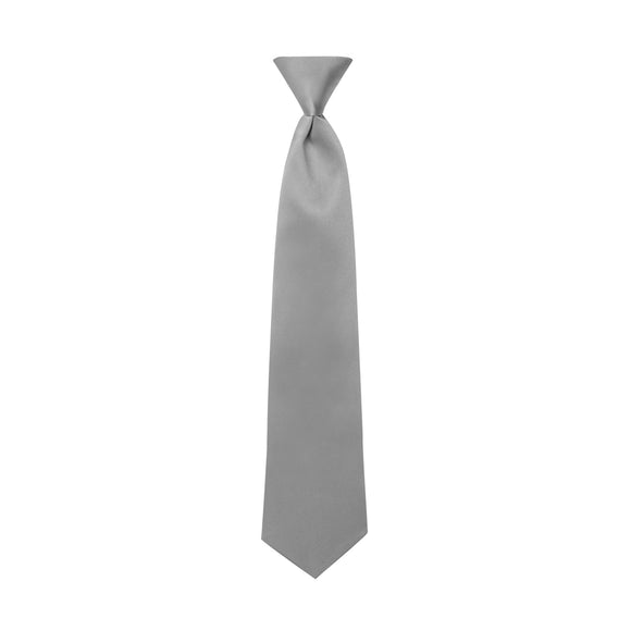 Silver Satin Windsor Tie