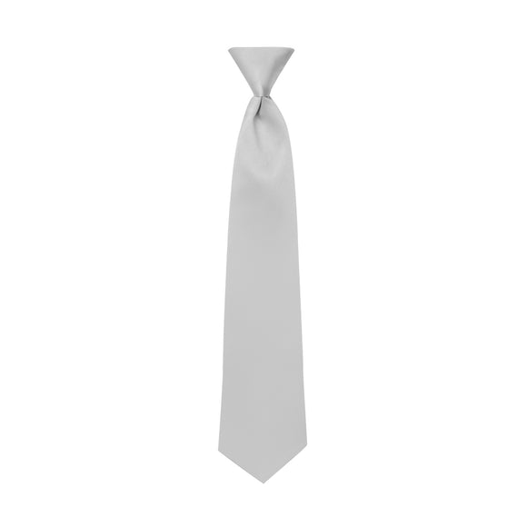 Silver Couture Satin Windsor Tie