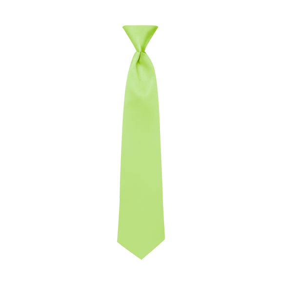 Lime Green Satin Windsor Tie