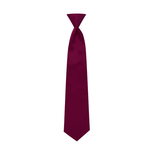 Burgundy Satin Windsor Tie