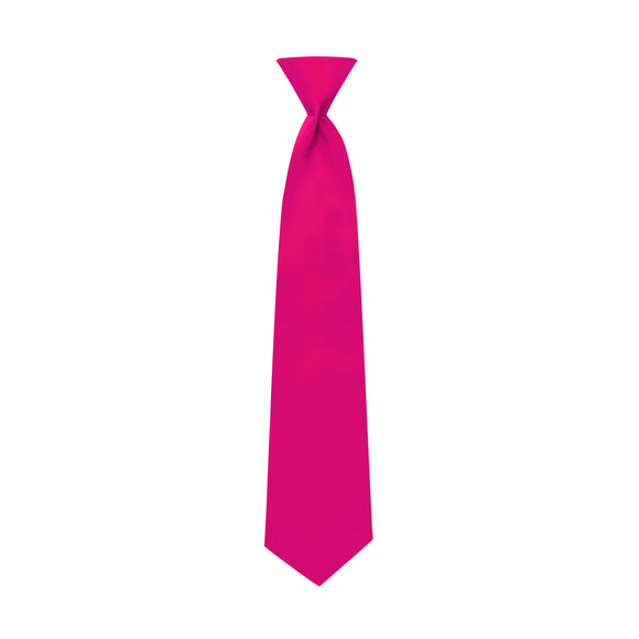 Hot Pink Satin Windsor Tie