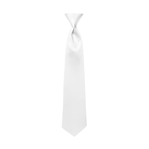 White Satin Windsor Tie