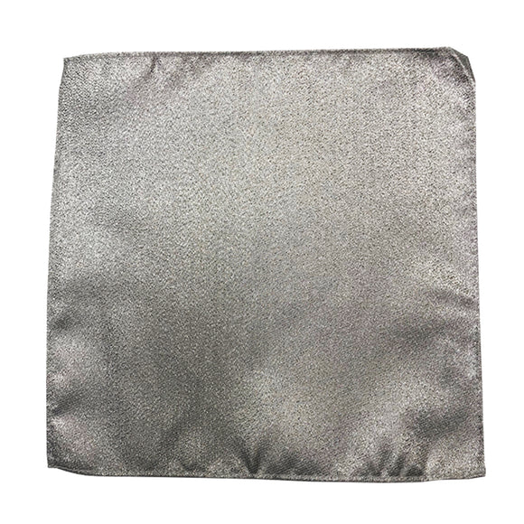 Silver Metallic Pocket Square