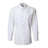 White Microfiber Tuxedo Shirt