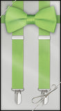 Lime Clip On Suspender