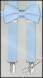 Light Blue Clip On Suspender