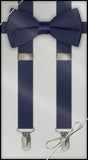 Navy Blue Clip On Suspender