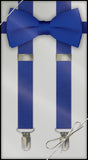 Royal Blue Clip On Suspender