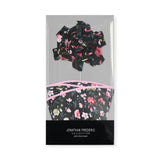 Pink & Dusty Rose Floral Lapel Pin & Hanky Set