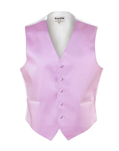 Lilac Satin Full Back Vest