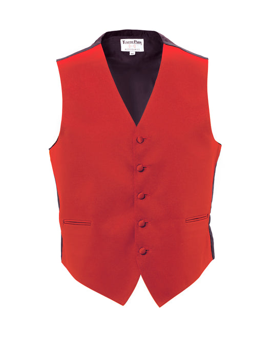 Coral Satin Full Back Vest