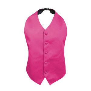 Hot Pink Satin Backless Vest