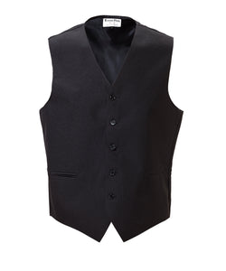 Black Polyester Full Back Uniform Vest