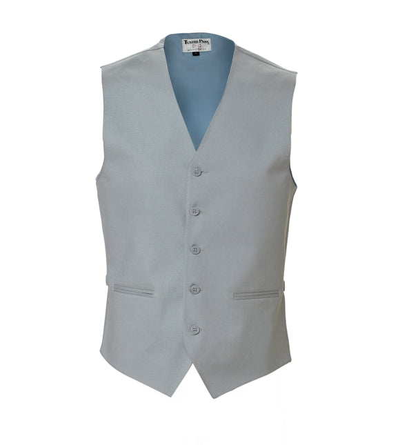 Grey Linen Full Back Vest