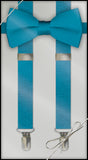 Caribbean Blue Clip On Suspender