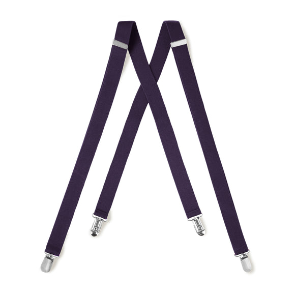 Lapis Purple Clip On Suspender