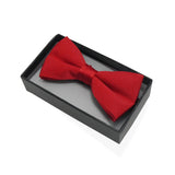 Black Silk Diamond Bow Tie