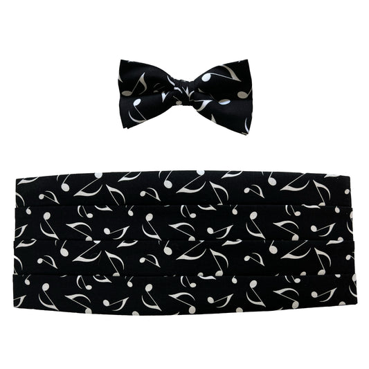 Music Note Bow Tie & Cummerbund Set