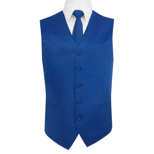 Jonathan Frederic Royal Blue Satin Vest