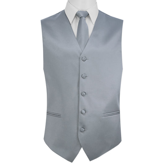 Jonathan Frederic Silver Satin Vest