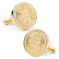 Crypto Bitcoin Debossed Cufflink