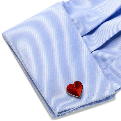 Red Heart Cufflinks