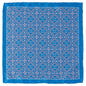 Aboriginal Ornament Patterned Blue Pocket Square