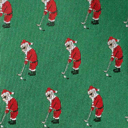 Santa Golf Par-Tee Men's Green Tie