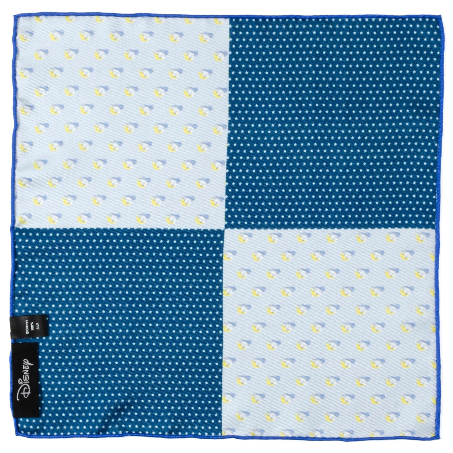 Disney Donald Duck Blue Pocket Square