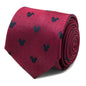 Disney Mickey Mouse Red Pin Dot Men's Tie