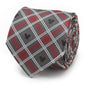 Disney Mickey Mouse Holiday Gray Plaid Silk Men's Tie