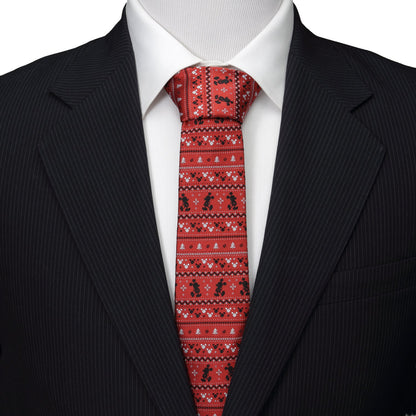 Disney Mickey Mouse Fair Isle Red Men's Tie