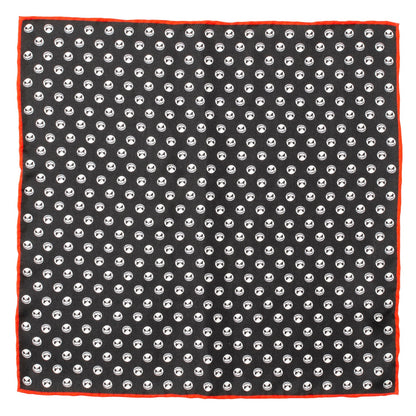 Disney The Nightmare Before Christmas Jack Skellington Men's Black Pocket Square