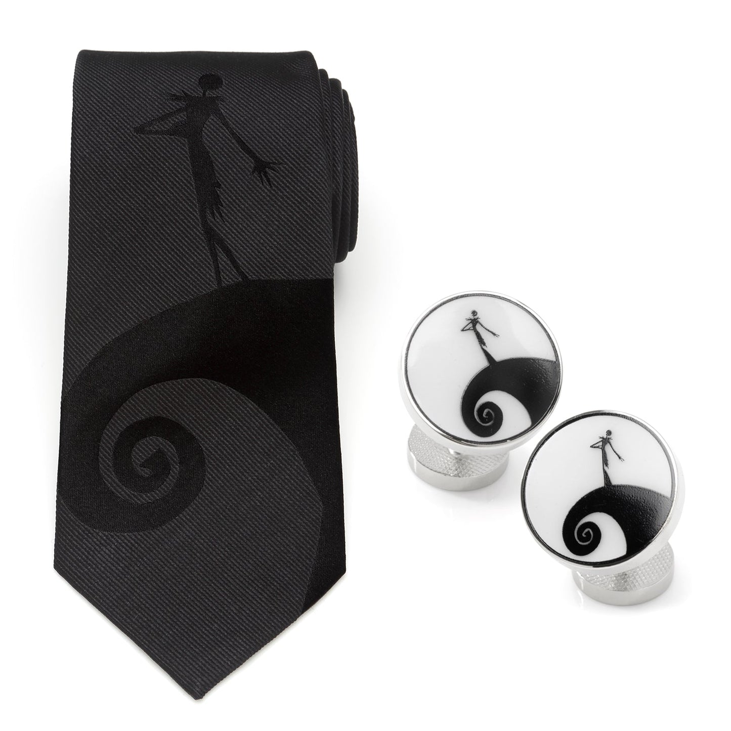 Disney The Nightmare Before Christmas Jack Skellington Necktie and Cufflinks Gift Set