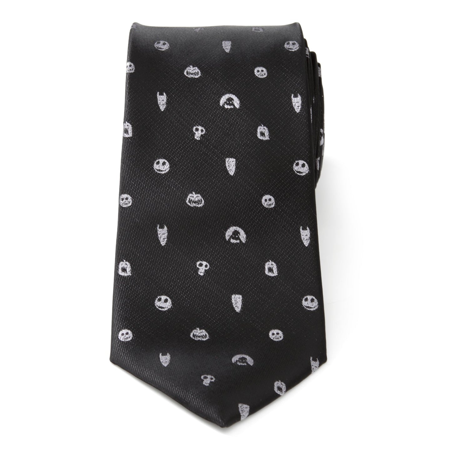 Disney The Nightmare Before Christmas Black Gray Men's Tie