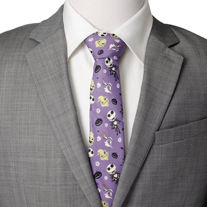 Disney The Nightmare Before Christmas Purple Men's Tie