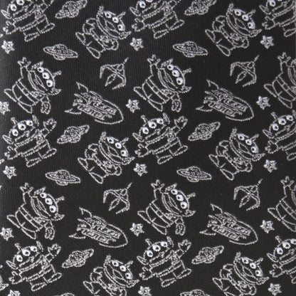 Disney Pixar Toy Story Alien Print Black Men's Tie
