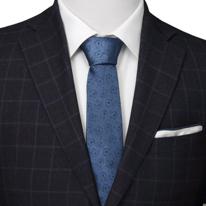 Disney Winnie the Pooh Blue Tonal Men's Tie