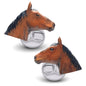 Stewball Horse Head Cufflinks