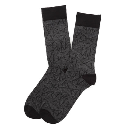 Harry Potter Deathly Hallows Black Men's Socks